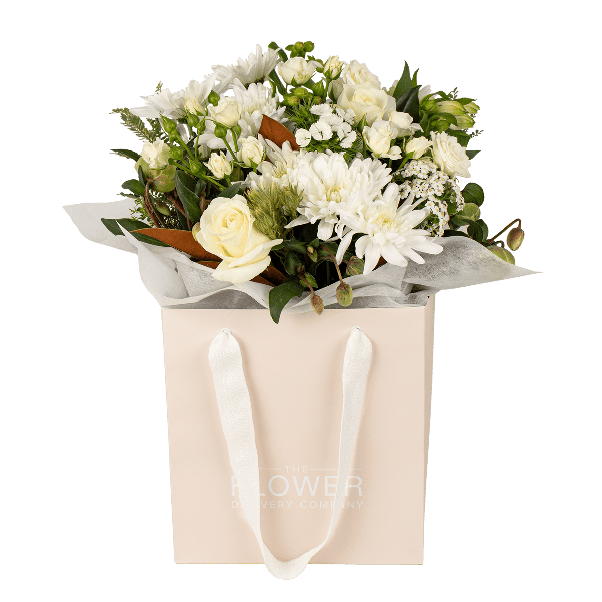 Green And White Posy