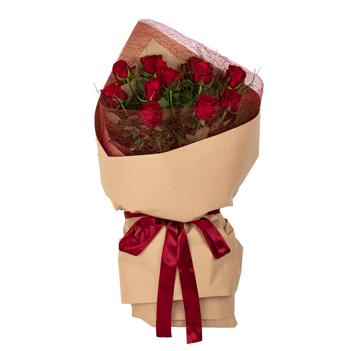 Premium Red Roses - One Dozen