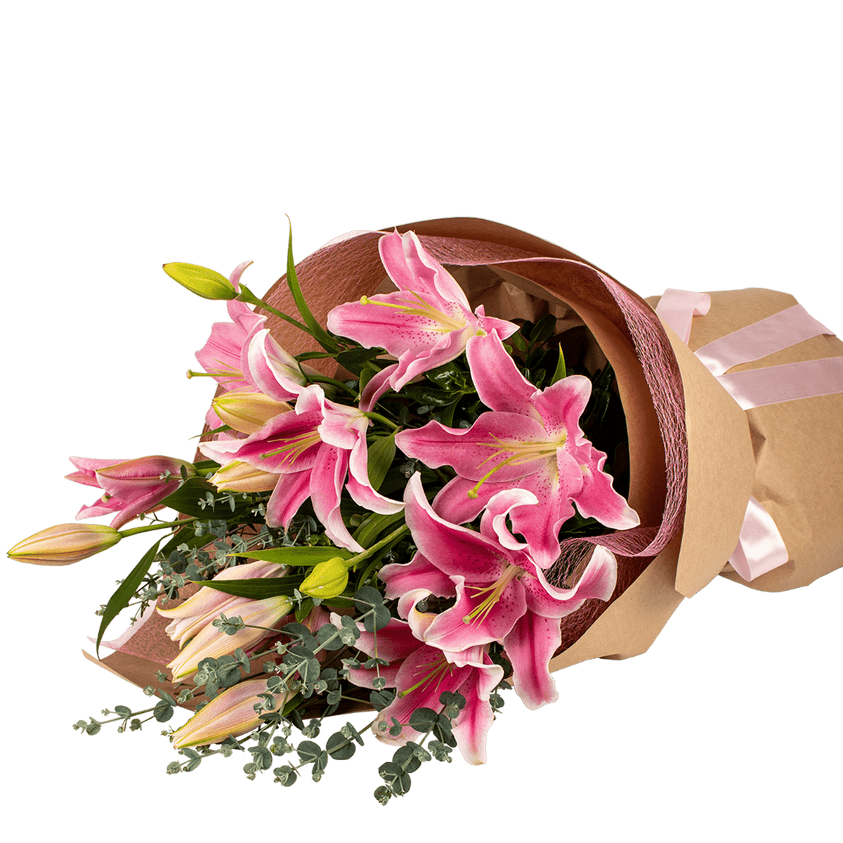 Pink Oriental Lily Bouquet