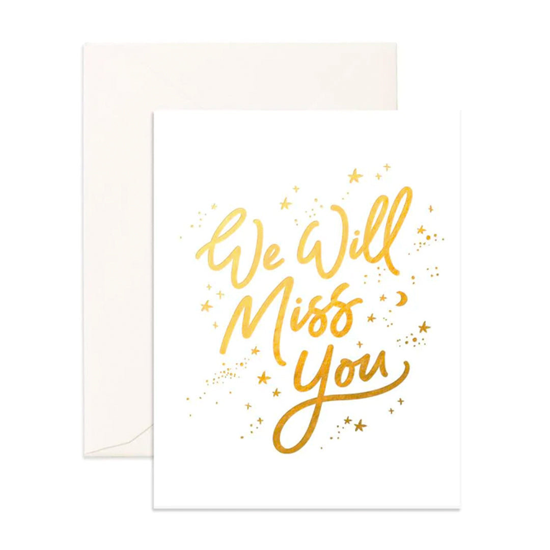 We Will Miss You Card