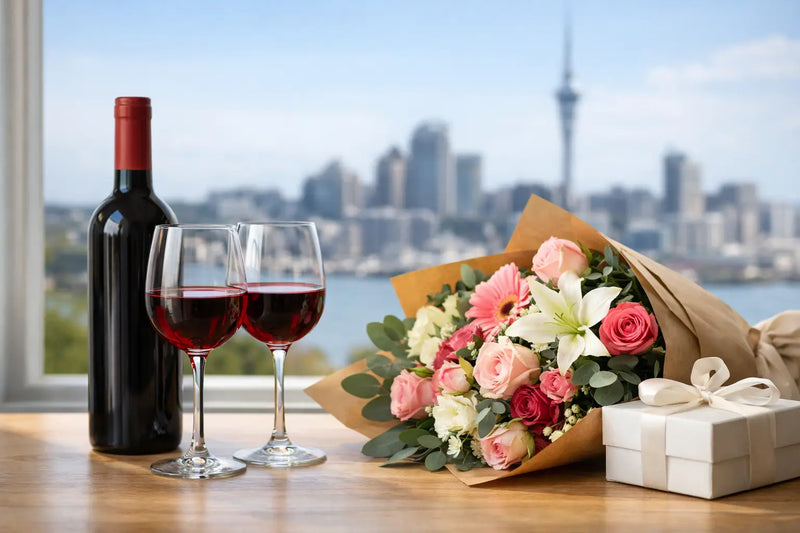 Can Wine Accompany Flower Delivery in Auckland?