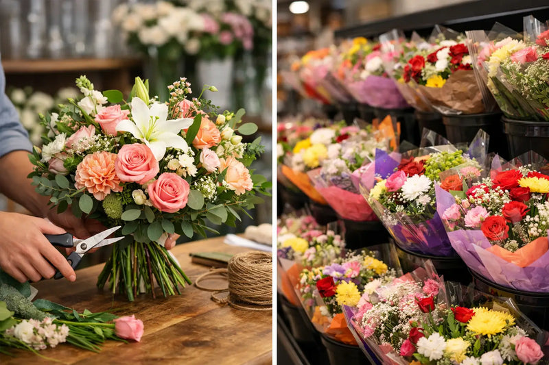 Same Day Florist vs Supermarket Flowers