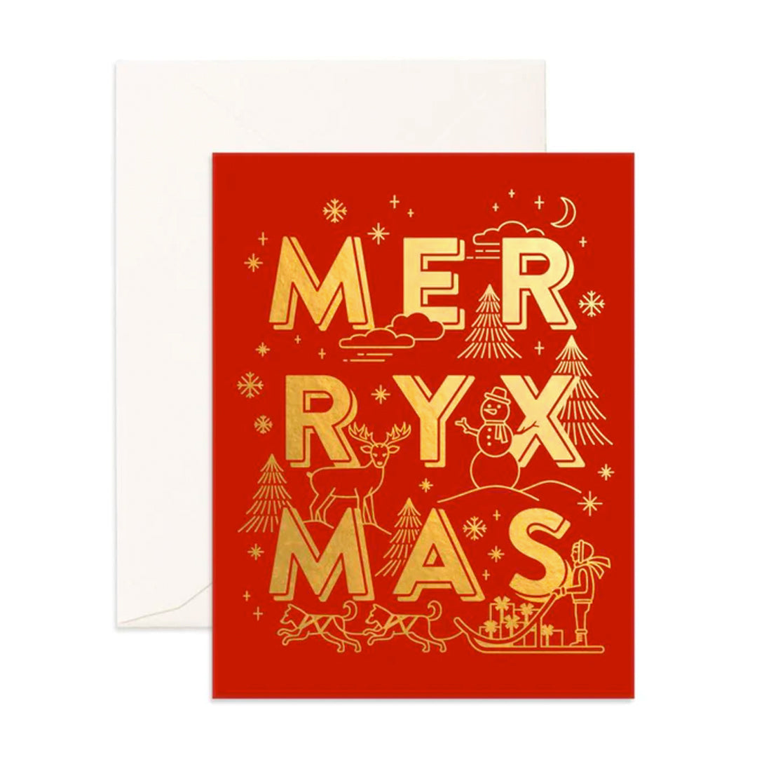 Christmas Merry Xmas Greeting Card