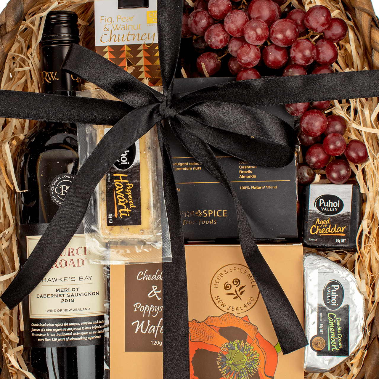 Wine Cheese Gift Basket Free Delivery Auckland